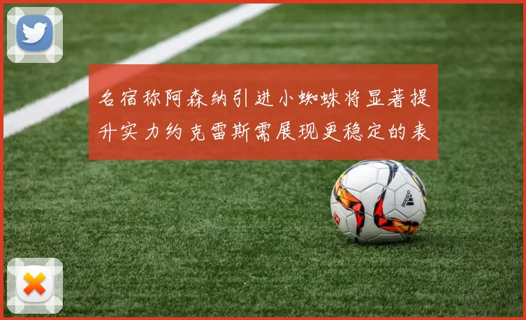 名宿称阿森纳引进小蜘蛛将显著提升实力约克雷斯需展现更稳定的表现